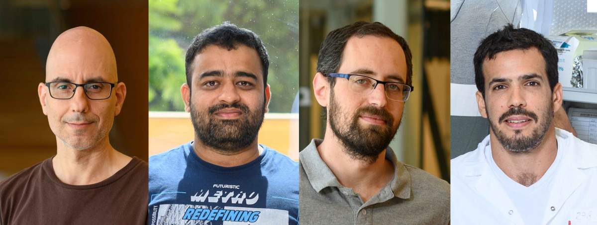 (l-r) Prof. Gad Asher, Dr. Nityanand Bolshette, Dr. Gal Manella and Dr. Saar Ezagouri