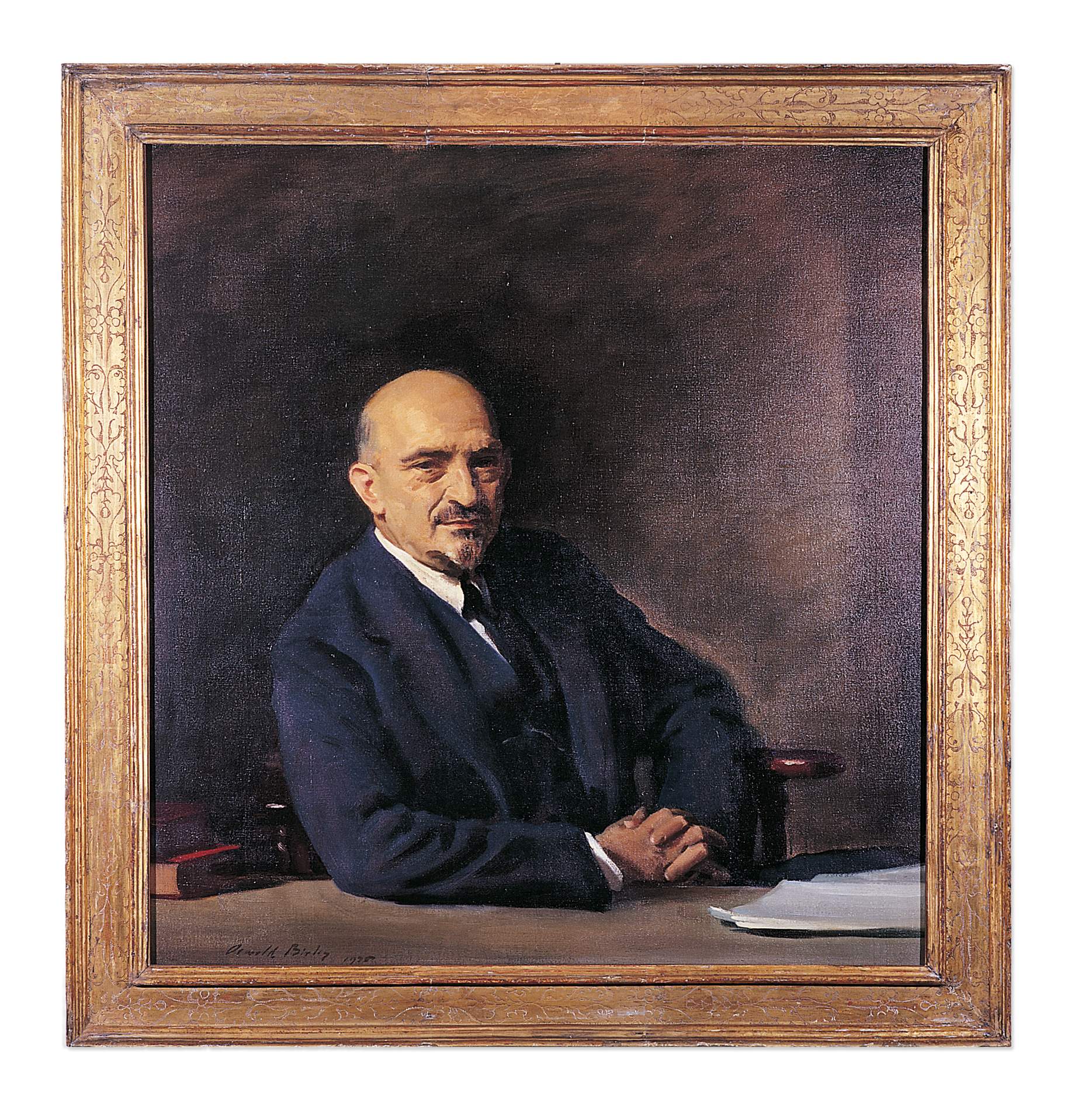 Portrait of Chaim Weizmann by Sir Oswald Birley, 1934, oil on canvas. Gift to Chaim Weizmann on his 60th birthday from Lord Marcus Sieff