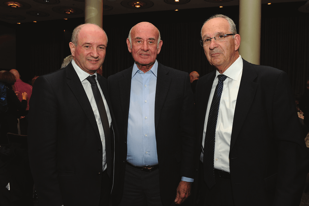 מימין: שמשון הראל, יעקב פרי ודניאל זייפמן