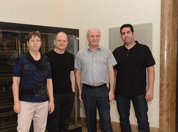אלדד ליבני, פרופ' דניאל זייפמן, גיל שוויד וד"ר דורית דור. 