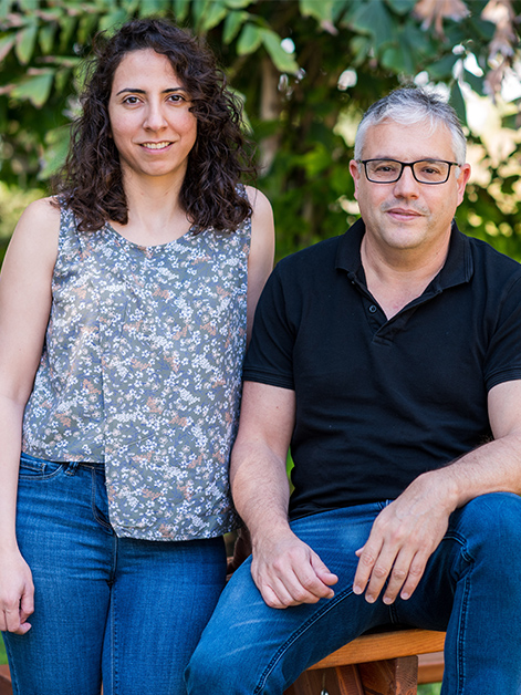 (l-r) Dr. Lama Tarayrah Ibraheim and Prof. Eli Arama. This study is the first to identify and explore a developmental form of parthanatos 