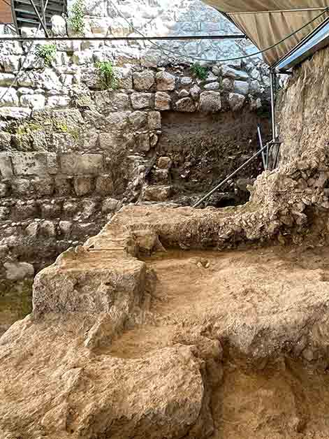 Excavations at the Siloam Dam. Credit: Dr. Johanna Regev / Scientific Archaeology Unit, Weizmann Institute of Science