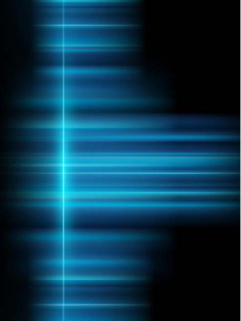 blue vertical light on black background