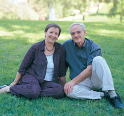 Profs. Ruth and Joseph Sperling. Stop and cut signs