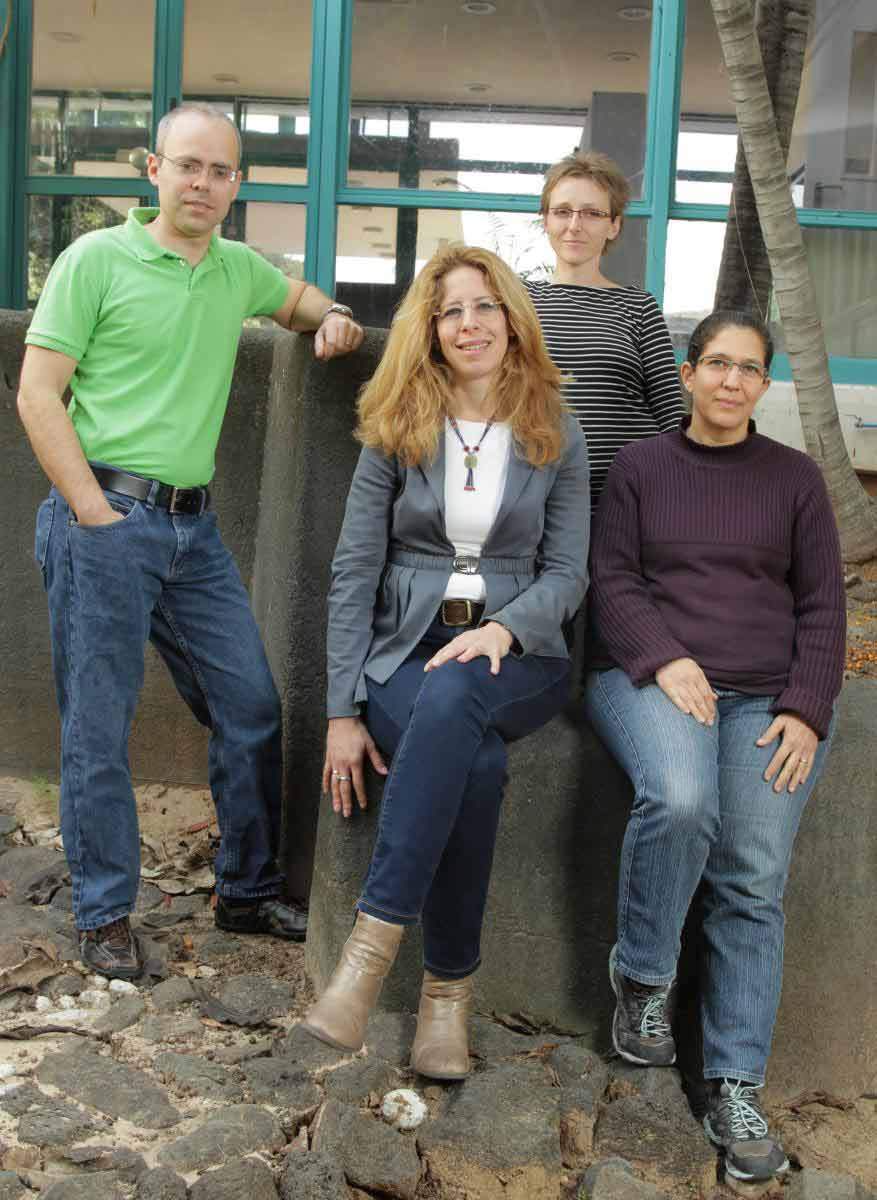 (l-r) Drs. Yishai Levin, Michal Sharon, Maria Füzesi-Levi and Gili Ben-Nisan