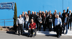 תמונה קבוצתית מהביקור ב-CERN. גאווה בג'נבה