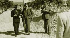 משמאל: ד"ר בנימין בלוך וד"ר חיים ויצמן, 1947