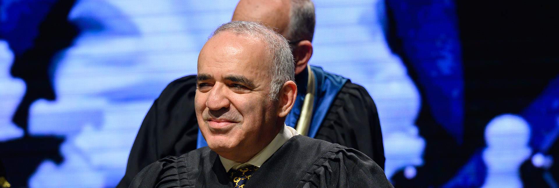 Garry Kasparov at the Weizmann Institute of Science’s honorary PhDs conferment ceremony