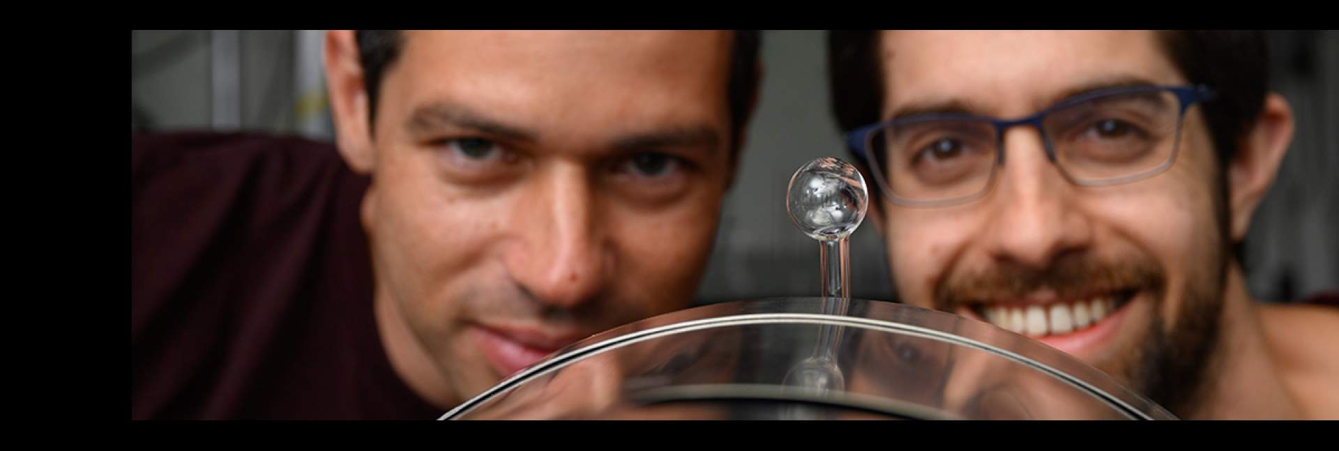 (l-r) Dr. Ofer Firstenberg and Roy Shaham. Engineering spins 