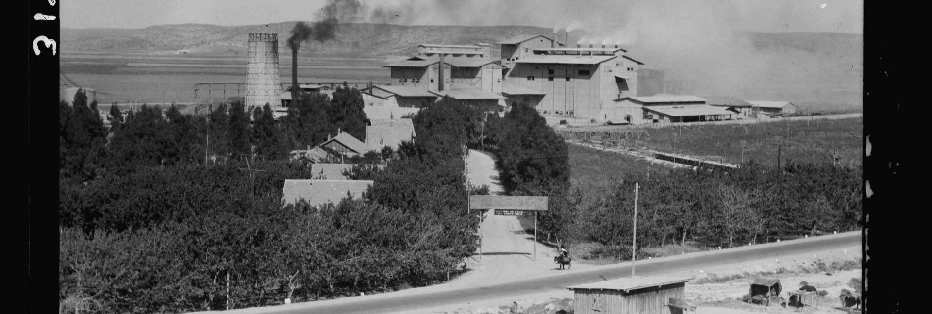  מפעל "נשר" באזור חיפה, 1925. מפעל המלט הראשון במזרח התיכון 