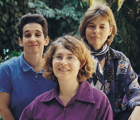 מימין לשמאל: ד"ר עדנה בן-אשר, ד"ר צביה אולנדר וד"ר נילי אבידן
